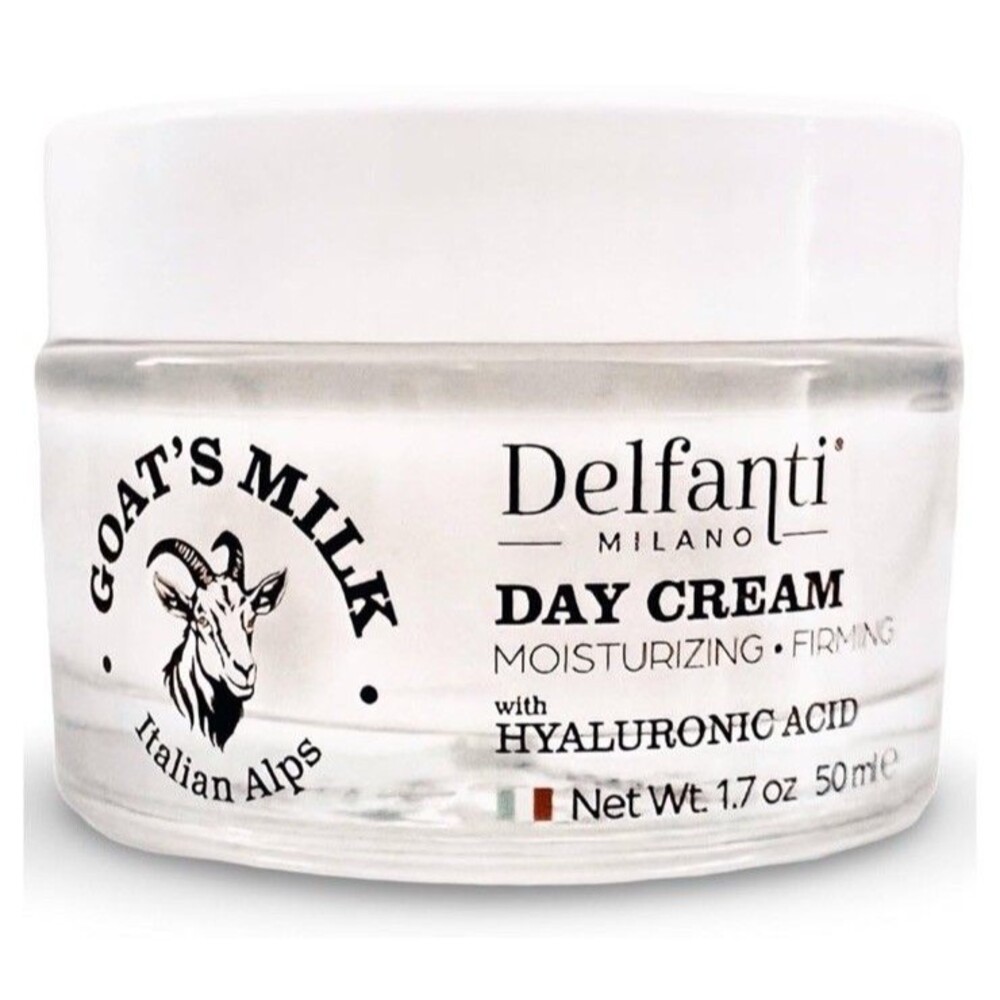 Delfanti Milano Goat’s Milk Day Cream with Hyaluronic Acid - Made in Italy